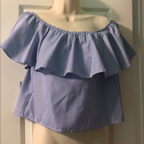 Blue and white striped top - Picture 2 of 4